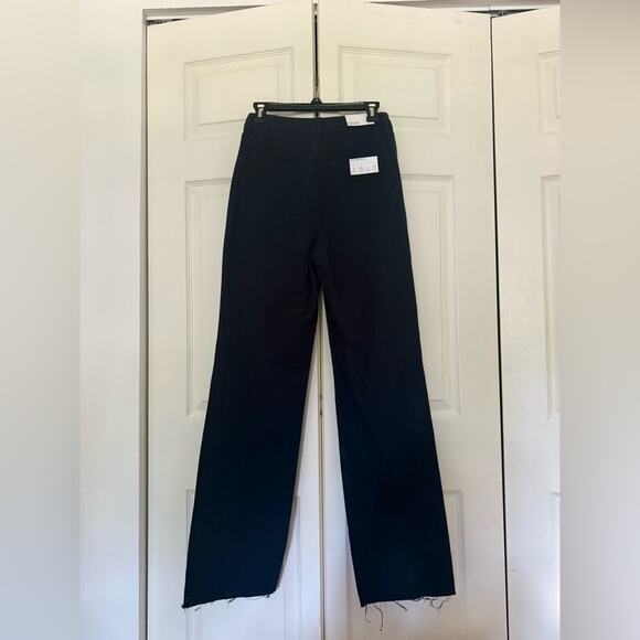 NWT WeWoreWhat High Rise Dad Jeans Ultra Flattering Soft Touch Denim Dark Blue - Picture 10 of 11